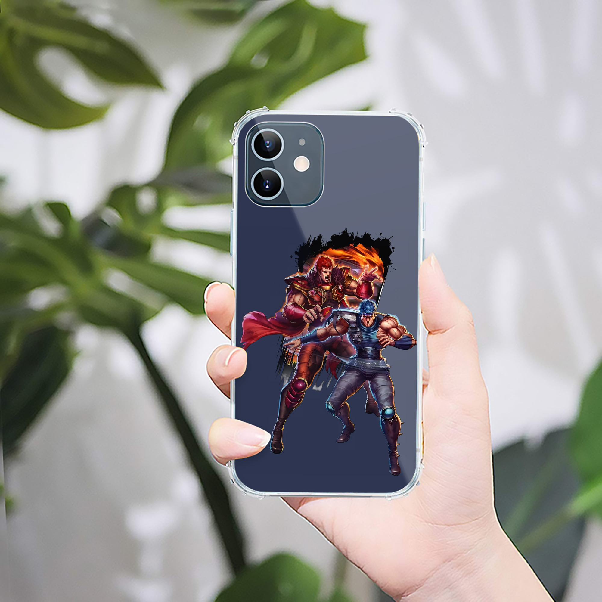 （画像用） 北斗の拳 Fist of the North Star 【iPhone 12シリーズ対応】透明スマホケース（クリアソフトケース）